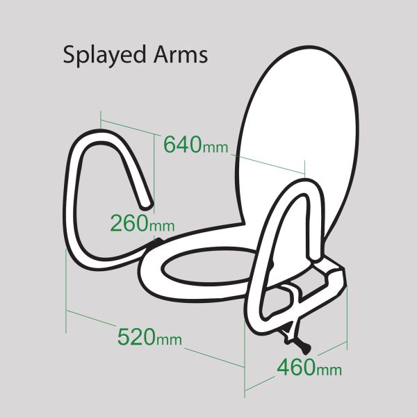 Throne Rails Backrest Throne Rails 3IN1 Rails - The Bidet Shop