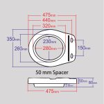 Spacer-50mm_Measurements_vector